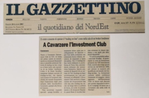 Articolo de Il Gazzettino su Palo Serafini 2003